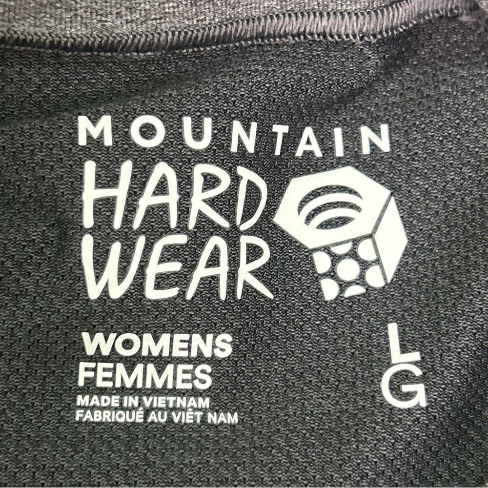 Mountain Hardwear Pullover Women Size Large Gray GHEE Long Sleeve Hoodie Hiking - Picture 8 of 9